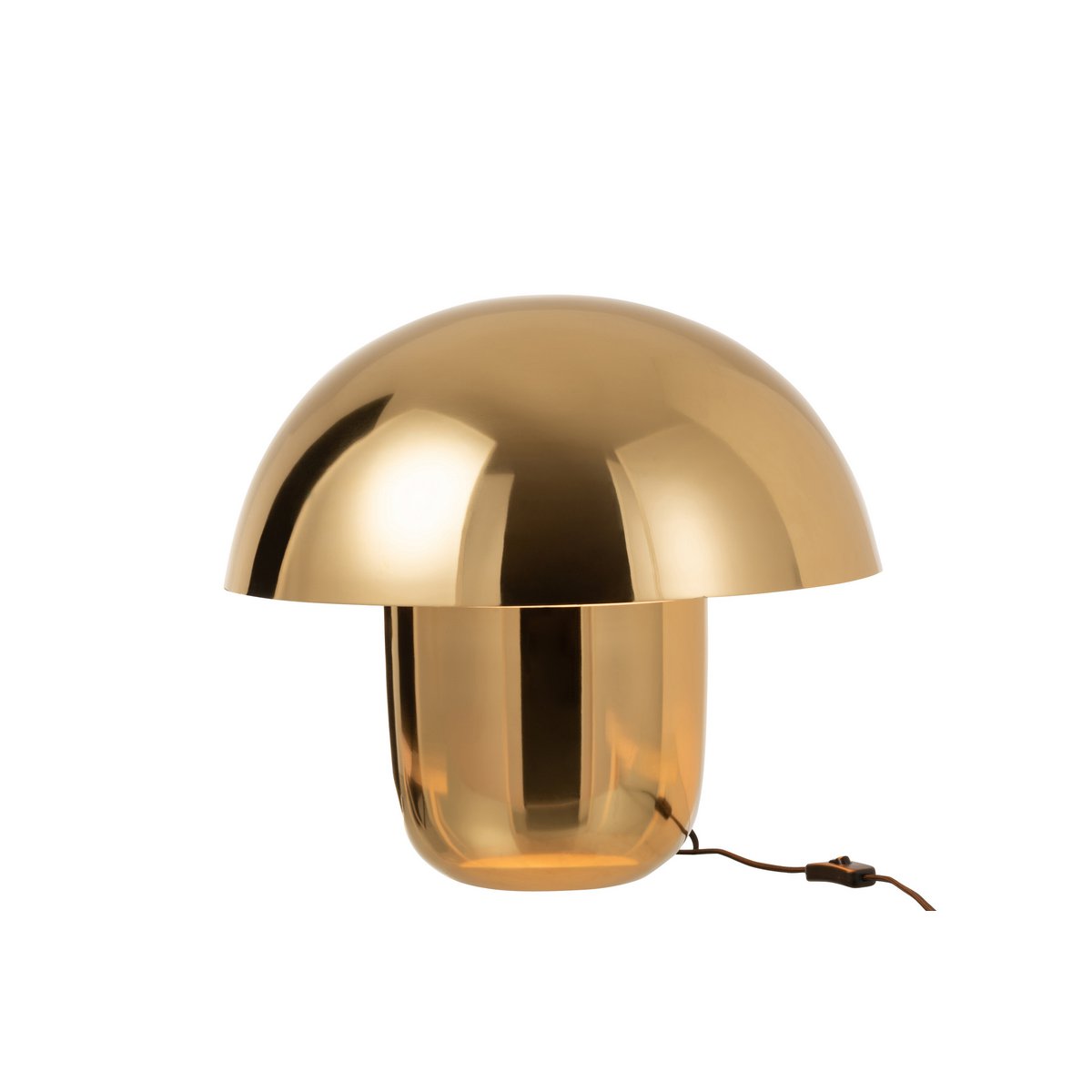 Mushroom Lamp Iron Gold Large
