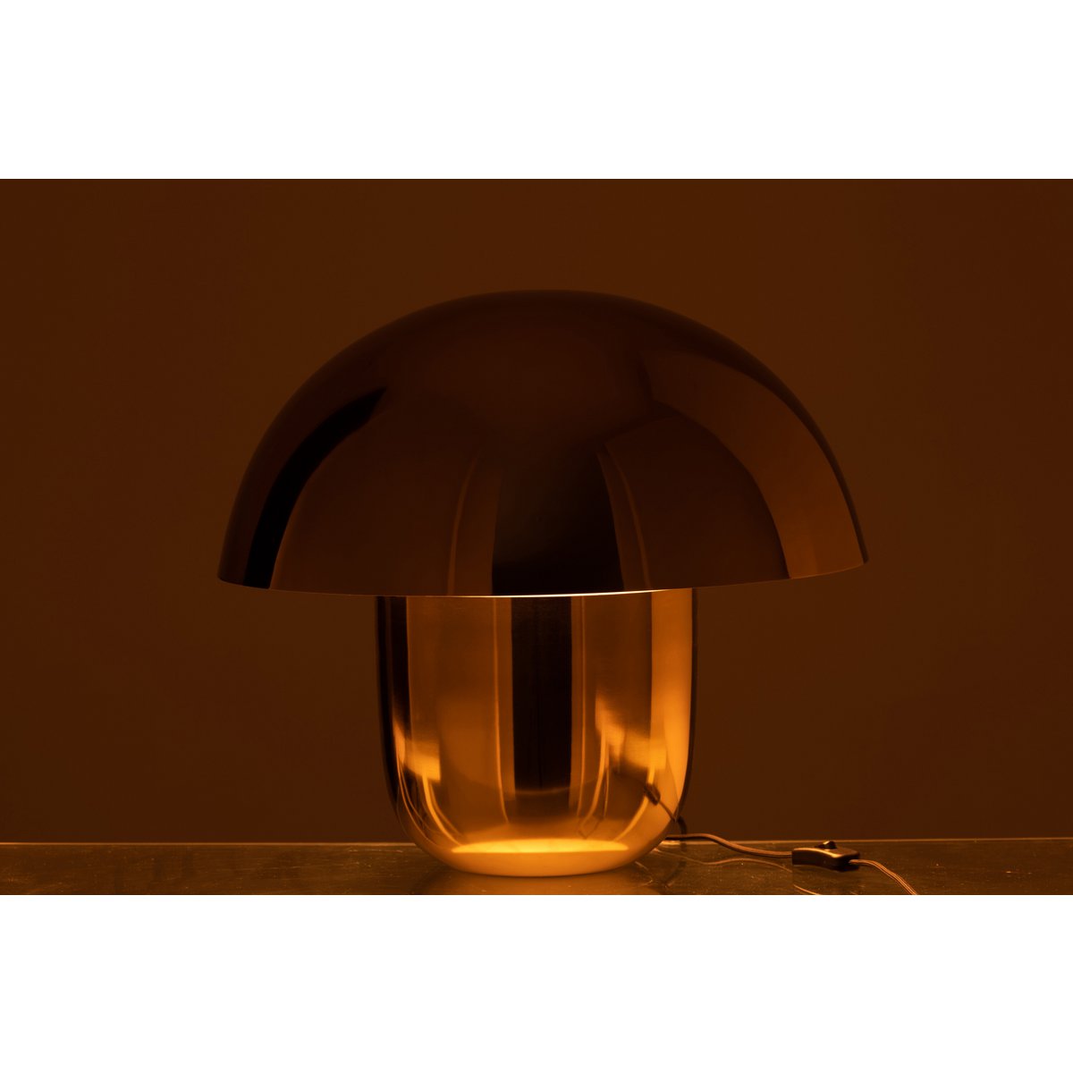 Mushroom Lamp Iron Gold Large